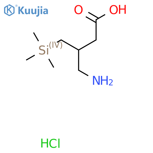 4-amino-3-(trimethylsilyl)methylbutanoic acid hydrochloride structure