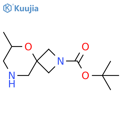 tert-butyl 6-methyl-5-oxa-2,8-diazaspiro3.5nonane-2-carboxylate structure