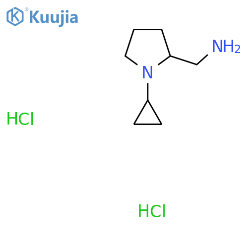 (1-cyclopropylpyrrolidin-2-yl)methanamine dihydrochloride structure