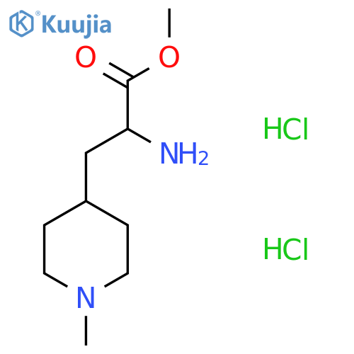 methyl 2-amino-3-(1-methylpiperidin-4-yl)propanoate dihydrochloride structure