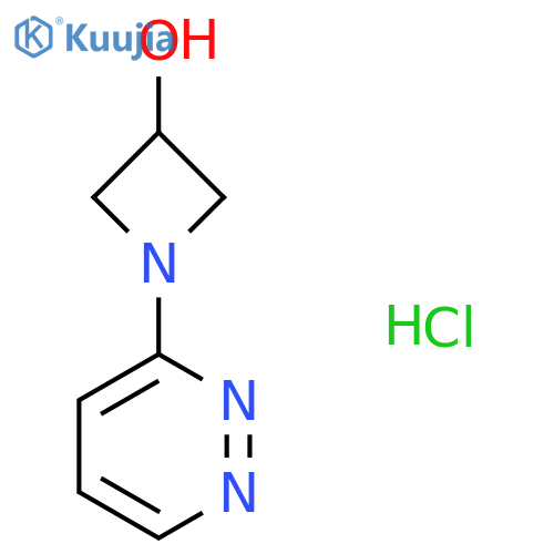1-(pyridazin-3-yl)azetidin-3-ol hydrochloride structure