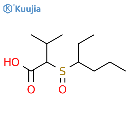 2-(Hexane-3-sulfinyl)-3-methylbutanoic acid structure