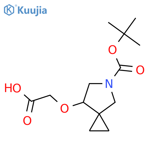 2-({5-(tert-butoxy)carbonyl-5-azaspiro2.4heptan-7-yl}oxy)acetic acid structure