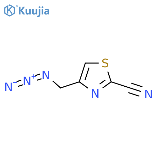 4-(Azidomethyl)-1,3-thiazole-2-carbonitrile structure