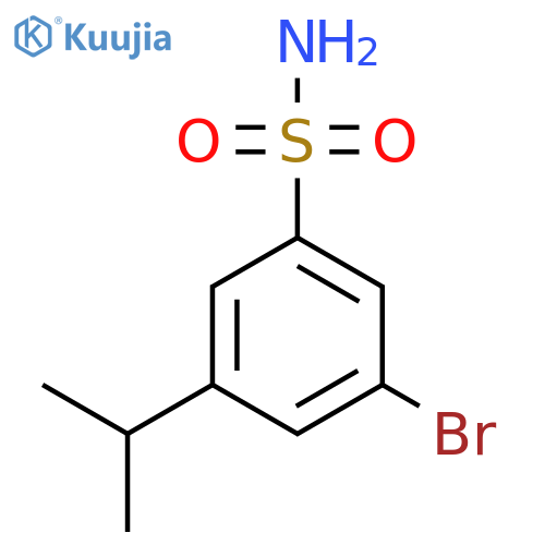 3-Bromo-5-propan-2-ylbenzenesulfonamide structure