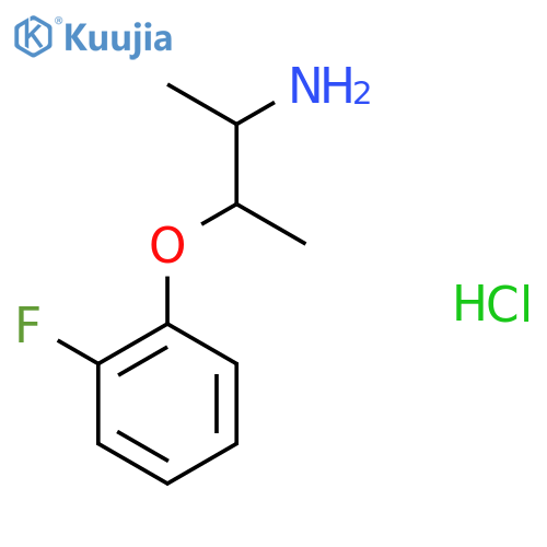 3-(2-fluorophenoxy)butan-2-amine hydrochloride structure