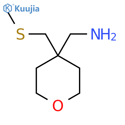 {4-(methylsulfanyl)methyloxan-4-yl}methanamine structure