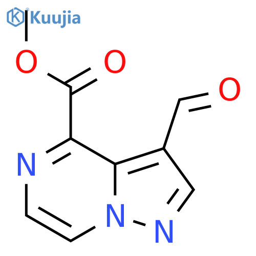 methyl 3-formylpyrazolo1,5-apyrazine-4-carboxylate structure