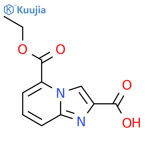 5-(ethoxycarbonyl)imidazo1,2-apyridine-2-carboxylic acid structure