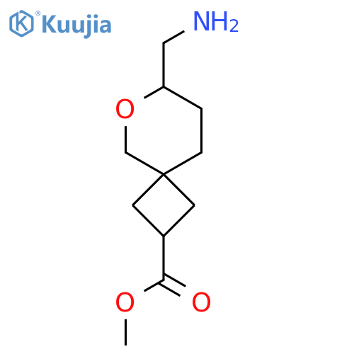 methyl 7-(aminomethyl)-6-oxaspiro3.5nonane-2-carboxylate structure