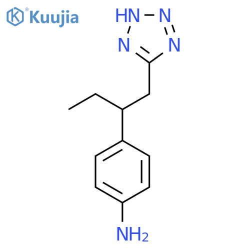 4-1-(1H-1,2,3,4-tetrazol-5-yl)butan-2-ylaniline structure