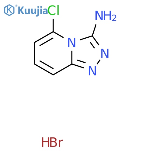 5-chloro-1,2,4triazolo4,3-apyridin-3-amine hydrobromide structure