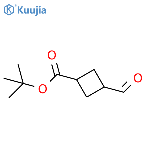 Tert-butyl 3-formylcyclobutane-1-carboxylate structure