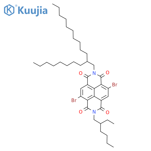 4,9-Dibromo-2-(2-ethylhexyl)-7-(2-octyldodecyl)benzo[lmn][3,8]phenanthroline-1,3,6,8(2H,7H)-tetraone structure