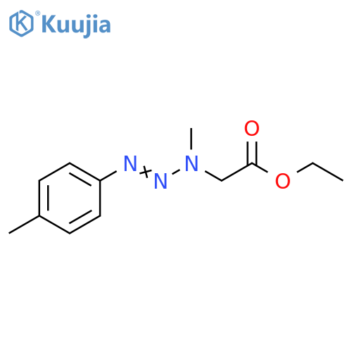 Acetic acid, [1-methyl-3-(4-methylphenyl)-2-triazenyl]-, ethyl ester structure