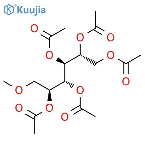 L-Galactitol, 6-O-methyl-, pentaacetate structure
