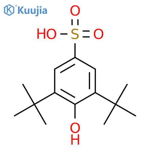 Benzenesulfonic acid, 3,5-bis(1,1-dimethylethyl)-4-hydroxy- structure
