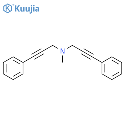 2-PROPYN-1-AMINE, N-METHYL-3-PHENYL-N-(3-PHENYL-2-PROPYNYL)- structure