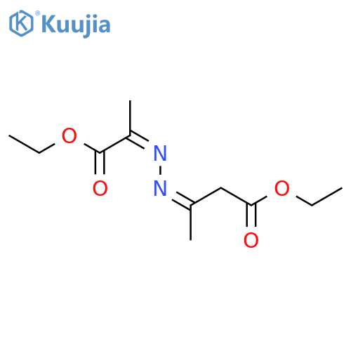 Butanoic acid,3-[2-(2-ethoxy-1-methyl-2-oxoethylidene)hydrazinylidene]-, ethyl ester structure
