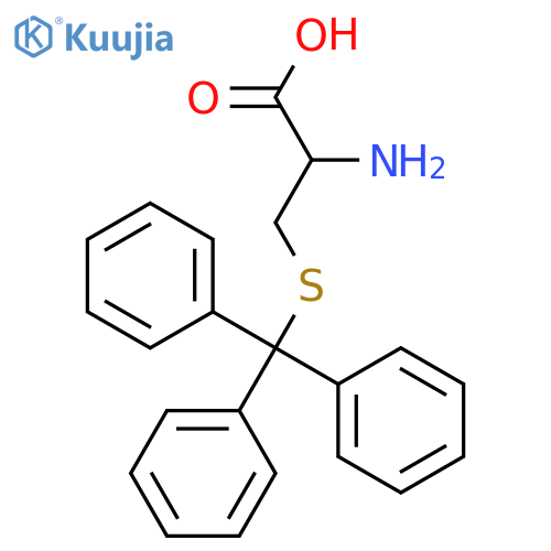 2-amino-3-(triphenylmethyl)sulfanylpropanoic acid structure