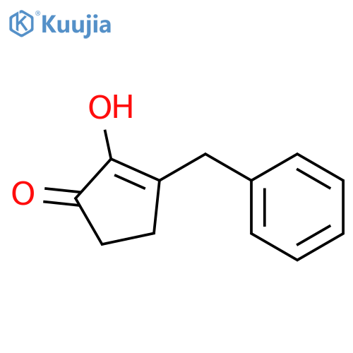 3-benzyl-2-hydroxycyclopent-2-enone structure