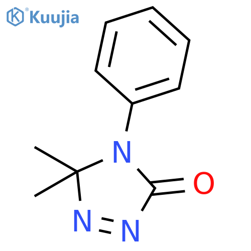 3H-1,2,4-Triazol-3-one, 4,5-dihydro-5,5-dimethyl-4-phenyl- structure