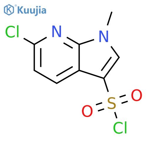 6-Chloro-1-methyl-1H-pyrrolo[2,3-b]pyridine-3-sulfonyl chloride structure