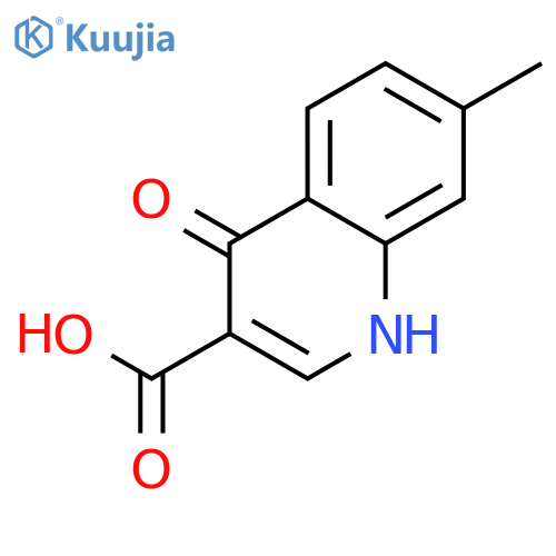 4-hydroxy-7-methylquinoline-3-carboxylic Acid structure
