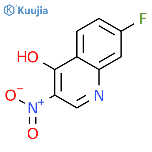 7-Fluoro-4-hydroxy-3-nitroquinoline structure