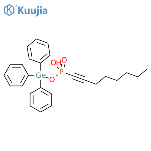 Germane, [(hydroxy-1-octynylphosphinyl)oxy]triphenyl- structure