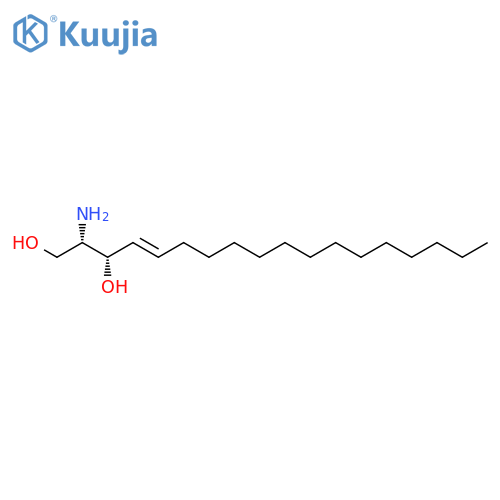 4-Octadecene-1,3-diol,2-amino-, (2S,3S,4E)- structure