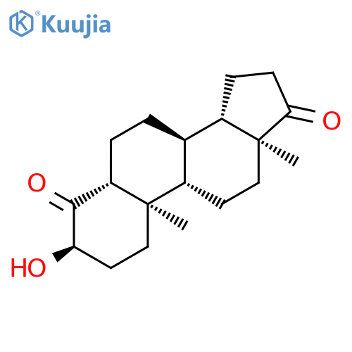 Androstane-4,17-dione, 3-hydroxy-, (3a,5a)- structure