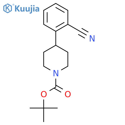 Tert-butyl 4-(2-cyanophenyl)piperidine-1-carboxylate structure