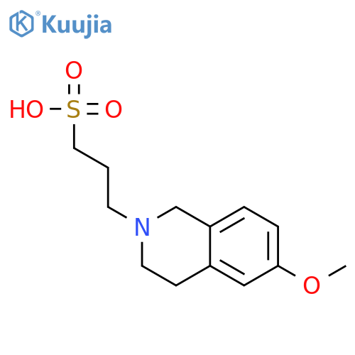 2(1H)-Isoquinolinepropanesulfonic acid, 3,4-dihydro-6-methoxy- structure