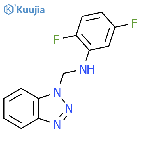 N-(1H-1,2,3-Benzotriazol-1-ylmethyl)-2,5-difluoroaniline structure