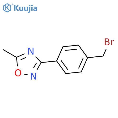 3-4-(Bromomethyl)phenyl-5-methyl-1,2,4-oxadiazole structure