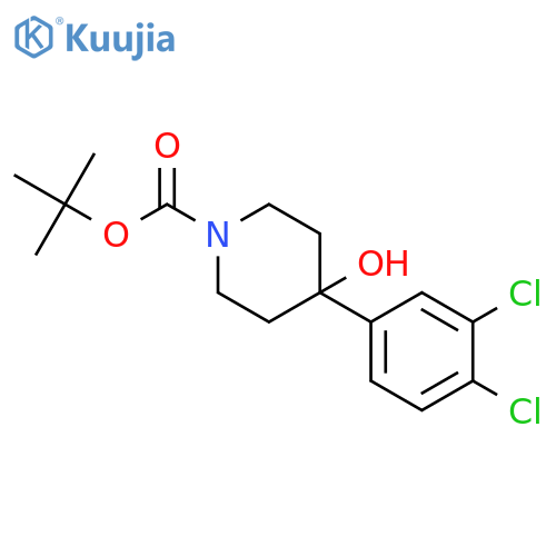 1-Boc-4-(3,4-dichlorophenyl)-4-hydroxypiperidine structure