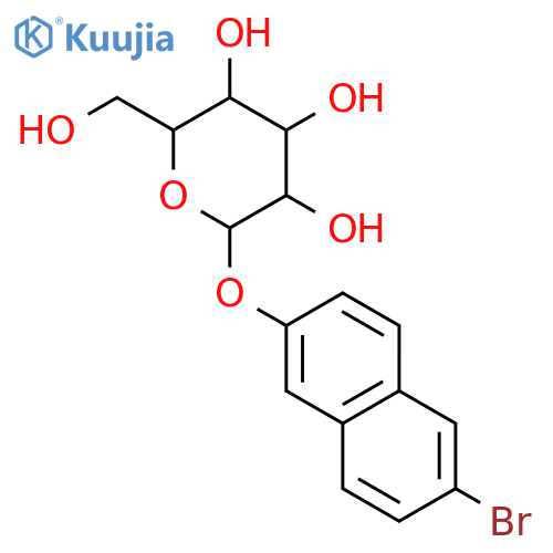 6-Bromo-2-naphthyl-a-D-glucopyranoside structure