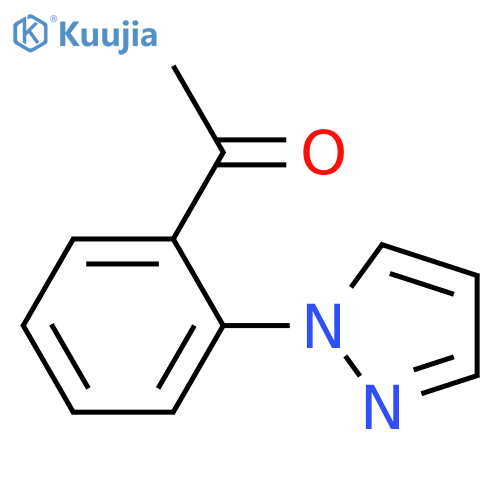 1-2-(1H-pyrazol-1-yl)phenylethan-1-one structure