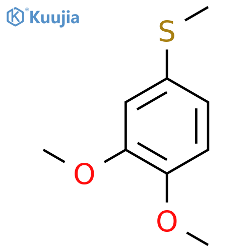 1,2-dimethoxy-4-methylsulfanylbenzene structure