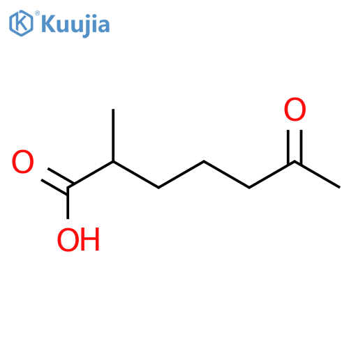 2-methyl-6-oxo-heptanoic acid structure