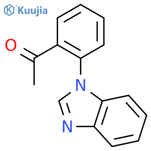 Ethanone, 1-[2-(1H-benzimidazol-1-yl)phenyl]- structure