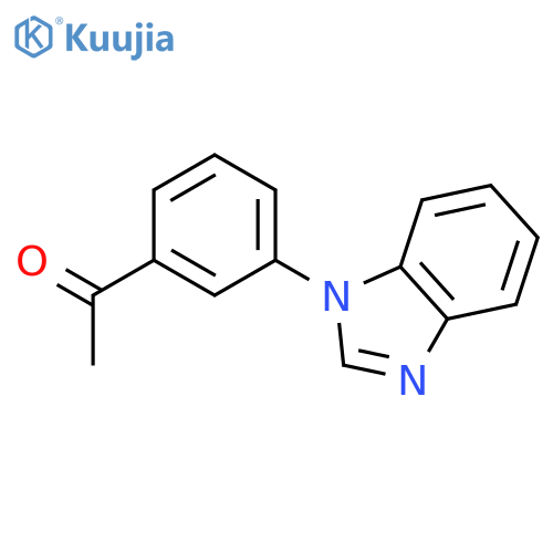 Ethanone, 1-[3-(1H-benzimidazol-1-yl)phenyl]- structure