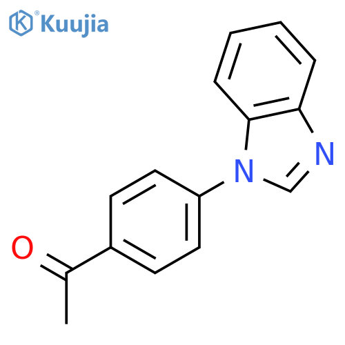 1-4-(1H-Benzimidazol-1-yl)phenylethanone structure