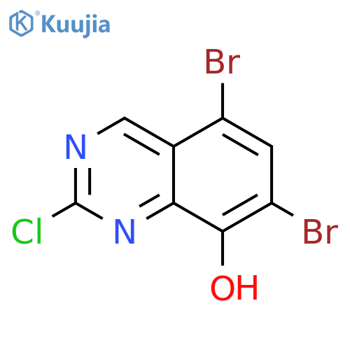 8-Quinazolinol, 5,7-dibromo-2-chloro- structure