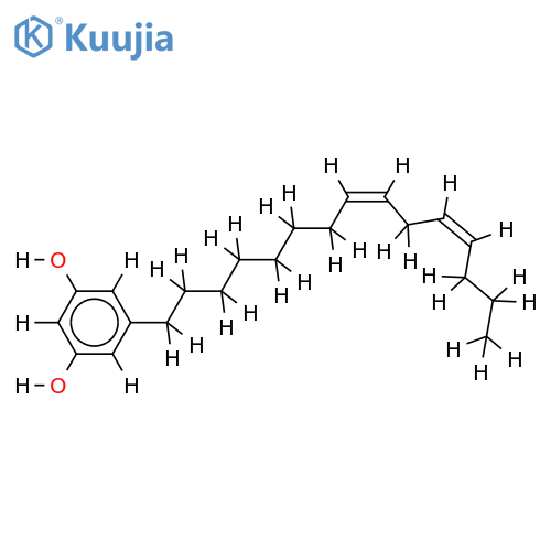 14,15-Dihydro-(Z,Z)-5-(8,11,14-Pentadecatrienyl)-1,3-benzenediol structure