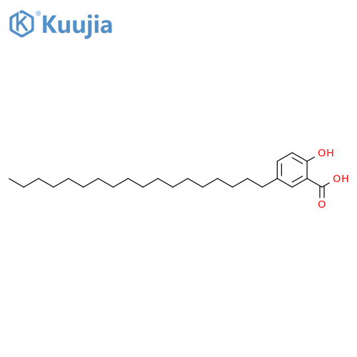 Benzoic acid, 2-hydroxy-5-octadecyl- structure