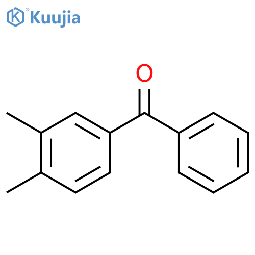 (3,4-Dimethylphenyl)(phenyl)methanone structure