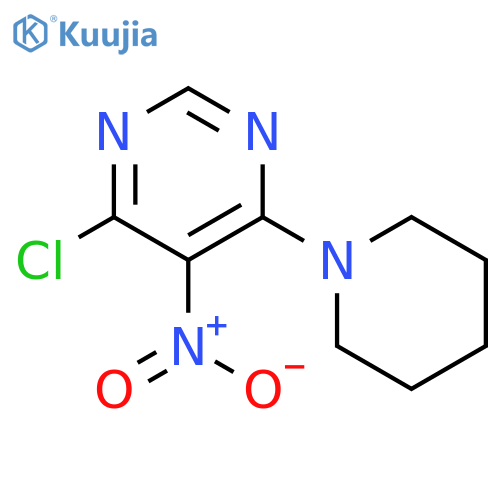 4-Chloro-5-nitro-6-(piperidin-1-yl)pyrimidine structure