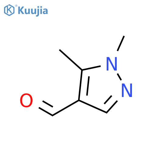 1,5-Dimethyl-1H-pyrazole-4-carbaldehyde structure